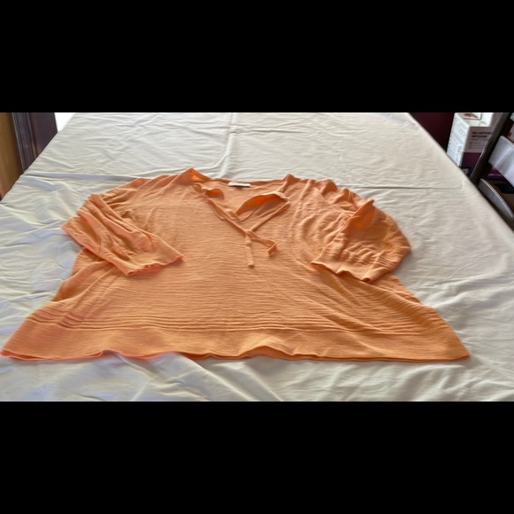 LOFT Tops - Loft Outlet XXL orange tunic ribbed top